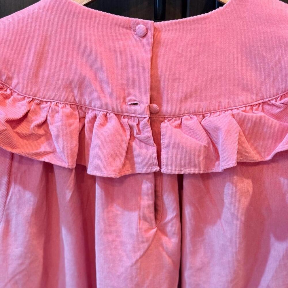 NWT Ralph Lauren Ruffled Cotton Corduroy Dress - Picture 8 of 9